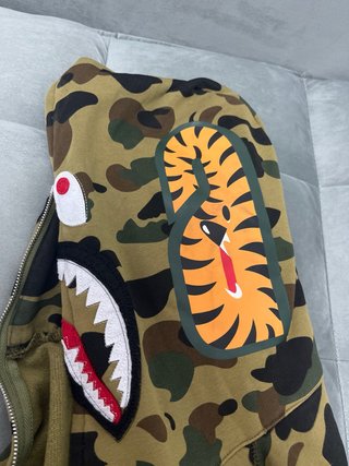 BAPE Shark Hoodie Talla S Algodón