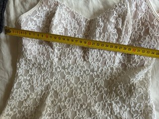 Top encaje blanco con relleno
