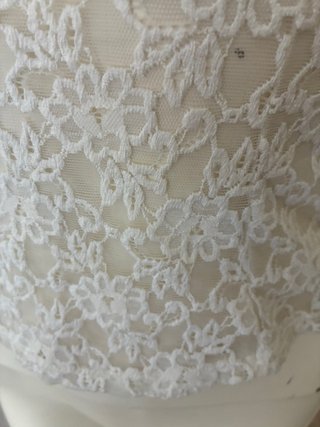 Top encaje blanco con relleno