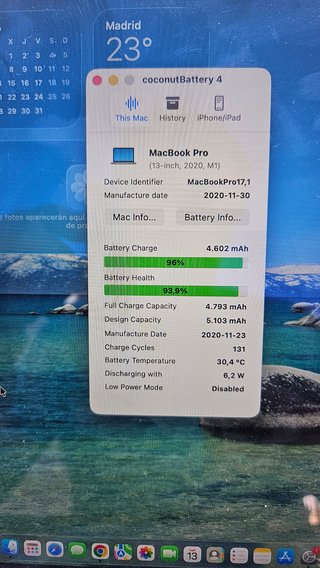 MacBook Pro M1 13 8GB 256GB Argento