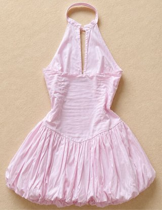 Vestido Zara rosa halter