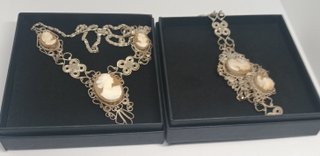 Parure filigrana vintage argento