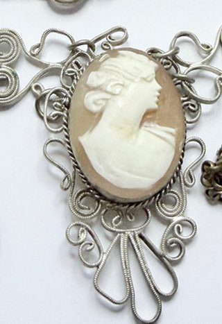 Parure filigrana vintage argento