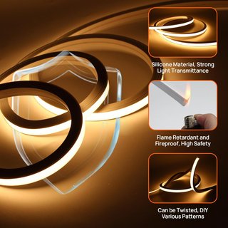Tira LED neón SUCIKORIO 15m IP65 3000K