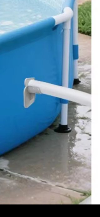2 Soportes de Manguera para Piscina color gris