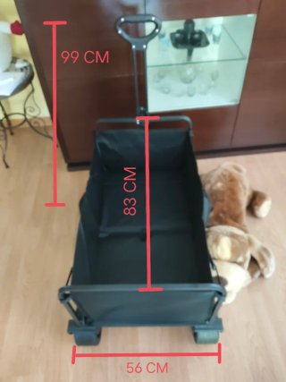Carro playa plegable (NUEVO),175 KG. RUEDAS ANCHAS