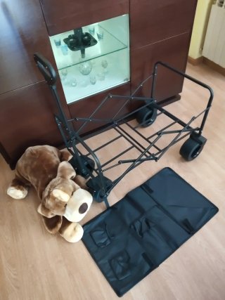 Carro playa plegable (NUEVO),175 KG. RUEDAS ANCHAS