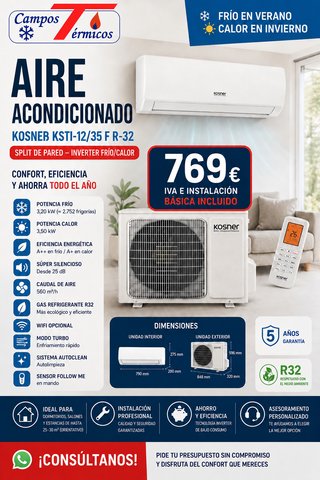 Instalación de aire acondicionado