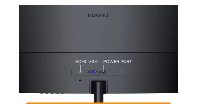 Monitor Curvo KOORUI - 23,6 Pollici Full HD VA 100Hz (1920x1080, 3000:1, 3ms, Curvatura 1500R, Antiriflesso, Eye Ease, Inclinazione, HDMI, VGA)