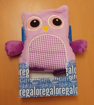 COJIN SEMILLAS LAVANDA BÚHO PELUCHE MICROONDAS