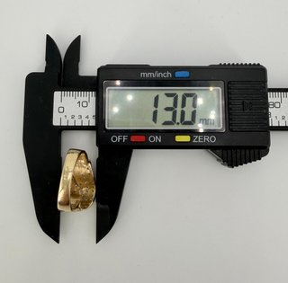 Anillo de oro de 18k con circonitas, 6.33 g, T-16.