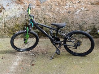 Bicicleta Infantil Decathlon Negra/Verde