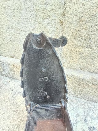 Plancha antigua de carbón