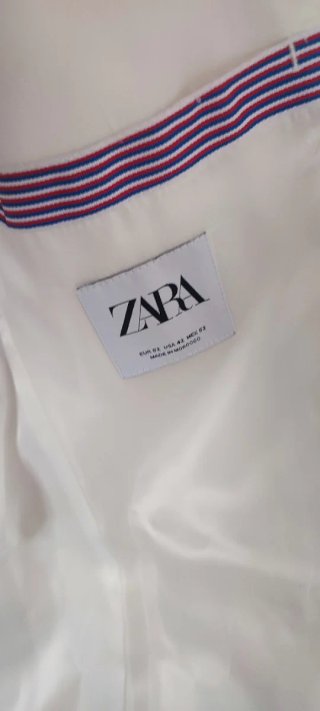 Americana Zara blanca hombre