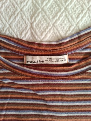 Camiseta Pull&Bear rayas XS