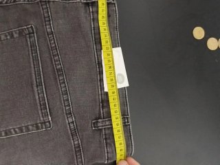 Pantalones vaqueros grises skinny high waist