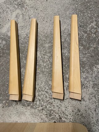Mesa centro Ikea Lisabo madera clara