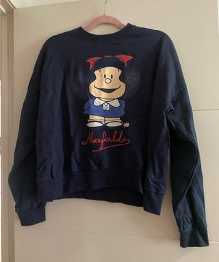 Sudadera Mafalda Azul Marino Talla XL