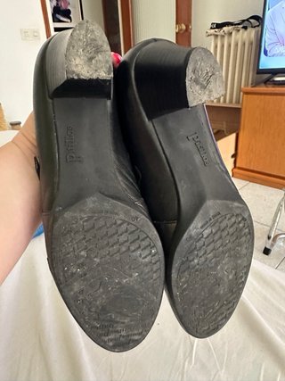 Zapatos botín mujer negros y plateados