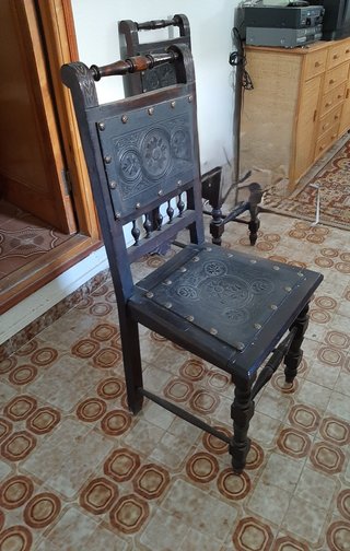 Mesa despacho castellana antigua + sillas