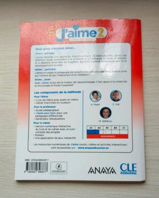 Libros de Francés 2° ESO - J'aime 2 - Anaya