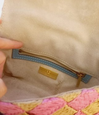 Bolso Purificación García Beige y Rosa