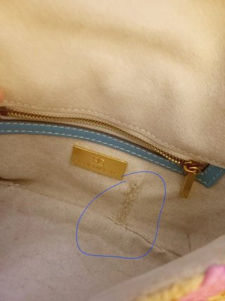 Bolso Purificación García Beige y Rosa