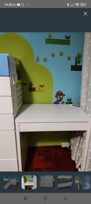 Escritorio infantil blanco