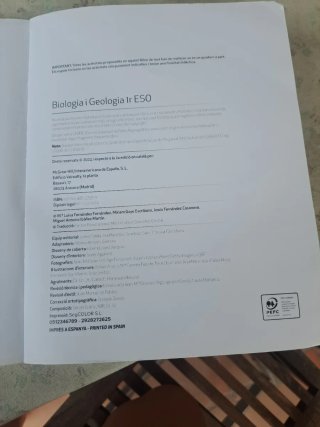 Biologia i Geologia 1r ESO