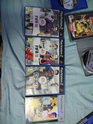 Lote 4 Juegos PS2: FIFA 10, 11, 13 y PES 6