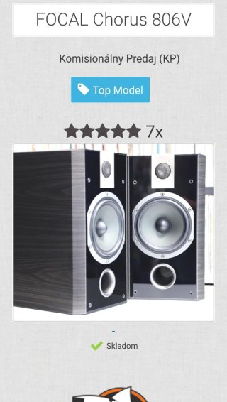 Altavoces FOCAL CHORUS V Ebano