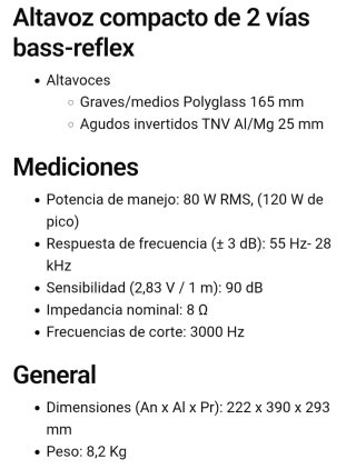Altavoces FOCAL CHORUS V Ebano