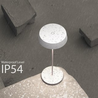 Lámpara mesa inalámbrica recargable blanca