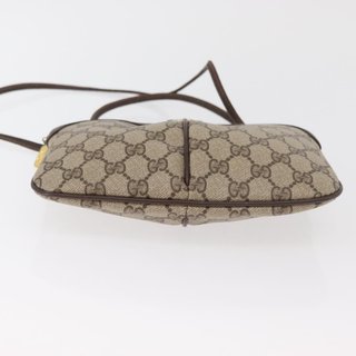 GUCCI GG Supreme Web Sherry Line Bag PVC Beige