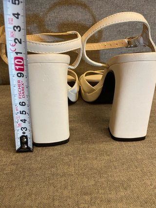 Sandalias Plataforma Tacón Alto Tiras Cruza