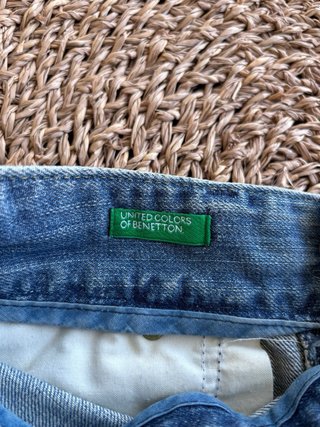Falda vaquera Benetton azul Talla S