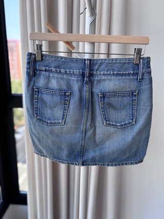Falda vaquera Benetton azul Talla S