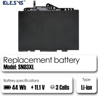BLESYS SN03XL Batería para HP EliteBook 725 G3, 82