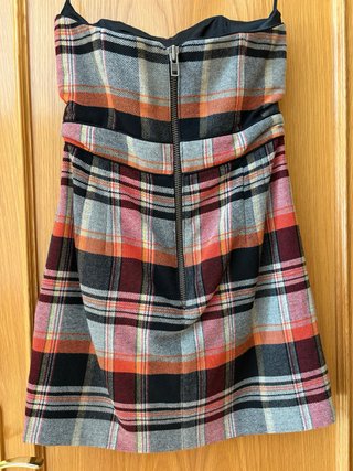 Vestido de paño mujer talla S/10 diseño tartán