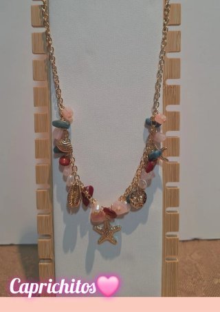 Conjunto de Joyería Morado y Dorado