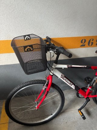 Bicicleta TOPBIKE Roja con Cesta en BARAKALDO