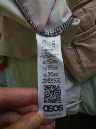 Body ASOS floral multicolor talla S