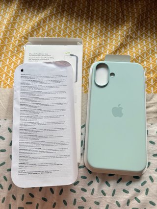 Funda Silicona Magsafe iPhone 16 Plus Aguamarina
