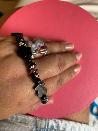 Pulsera Tous Ónix y Cristal Murano
