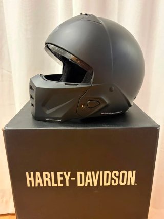 Casco Harley Davidson Negro Mate Nuevo L