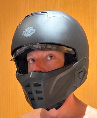 Casco Harley Davidson Negro Mate Nuevo L