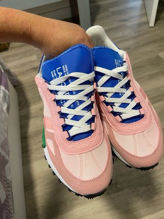 Zapatillas Lacoste Azul y Rosa