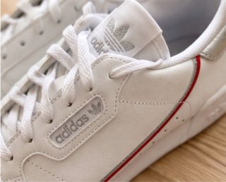 Zapatillas Adidas Continental Blancas y Plateadas