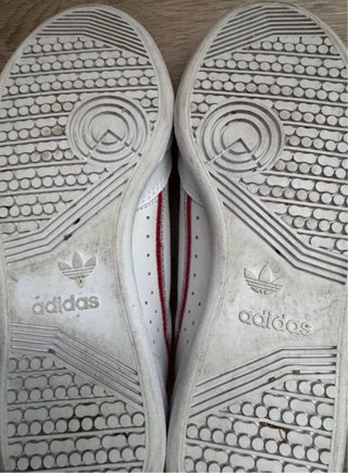 Zapatillas Adidas Continental Blancas y Plateadas