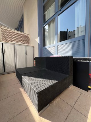 Divani da terrazzo in rattan nero